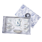 Blue Stallion 11-Piece New Bone China Tea Set