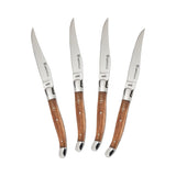 Au Nain Laguiole, Set of 4, Olive Wood Steak Knives