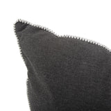 24 x 24 Outdoor Pillow with Dec Cord- Seascape Charcoal- Poly Insert