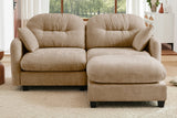 NUVIA 74" Loveseat with 1 Ottoman