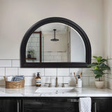 George Arched Mirror Black