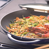 Chasseur French Enameled Cast Iron Wok with Glass Lid