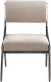 Bastille - Upholstered Dining Side Chair (Set of 2) - Silver Frame