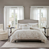 Wholesale Tufted Medallions Comforter/Duvet Cover Set, Taupe