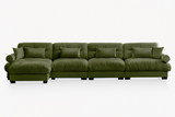 CLOUDIES 173" 4 Seater Sofa with 1 Ottoman