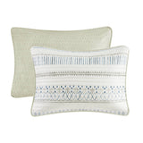 Farmhouse Microfiber Seersucker 3-Piece Quilt Set, Taupe