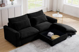 PERTH 86" Loveseat with 1 Ottoman