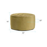 Qivuit Green Foot Pouf
