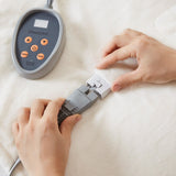 Heated Plush and Berber Electric Bedding Blanket, Navy Blue