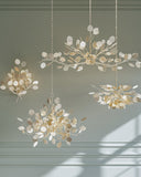 Lunaria Silver Oval Chandelier