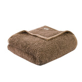 Winter Cottage Berber Blanket, Brown