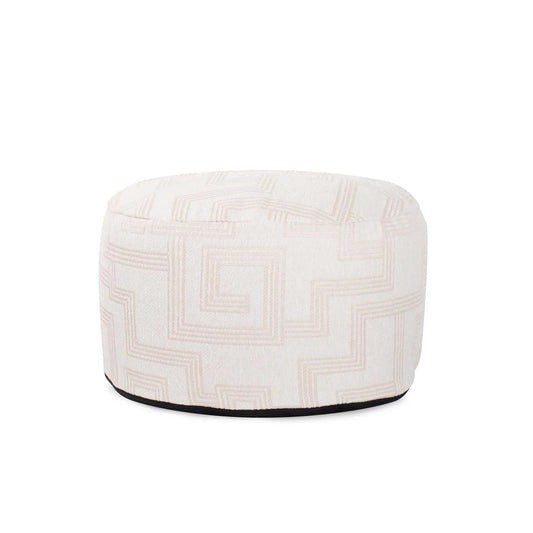 Short Indoor/Outdoor Pouf Syros Natural