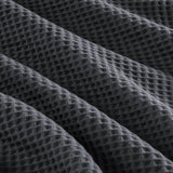 Soft Cotton Waffle Weave Blanket, Dark Grey