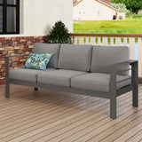 Wholesale Aluminum Outdoor Couch, 3-Seat Metal Outdoor Sofa