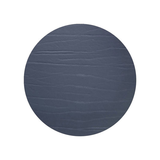 Strata Leather Slate Placemat - Round 13"- Set of 4