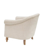 Wholesale Low Back Tufted Accent Arm Chair, Cream