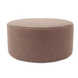 Universal Round Ottoman Cover Barbet Chocolate