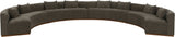 Avanti - Chenille Fabric Upholstered 4 Piece Modular Sectional