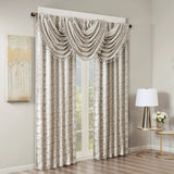 Marble Total Blackout Window Curtain, Silver (Max Blackout)