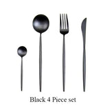 Mixora 304 Stainless Steel Gold Cutlery Set