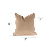 Qivuit Camel 20x20 Down Filled Pillow