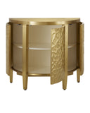 Auden Brass Demi-Lune Cabinet