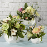 Geometric Ceramic Planter - Small, Medium & Large (Set of 3)