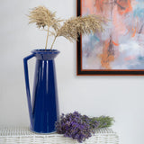 Bella Sapphire Blue Short Ceramic Pitcher