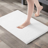 Quick-Dry Bathroom Rugs, White