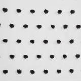 Pom-Pom Semi Sheer Window Curtain, Black