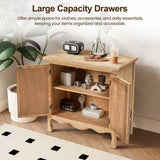 Wholesale Farmhouse Storage Cabinet with Flower Pattern