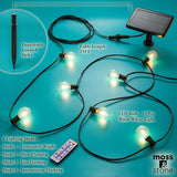 Moss & Stone 25ft Solar String Lights with 15 Bulbs