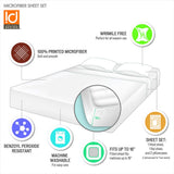 Wholesale Printed Microfiber Sheet Set, Blush Waves