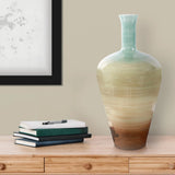 Capri Stripe Glass Bottle Vase- Tall