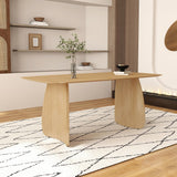 Nico Rectangular Walnut Dining Table Set (Seats 4-6)