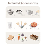 ROBUD Wooden Kids Play Kitchen Set  - Planting