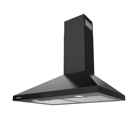 CIARRA 30 Inch Wall Mount Range Hood Black Stove Hood with 3-speed Extraction CAB75206P-OW