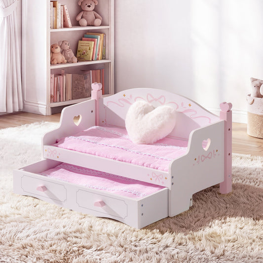 ROBUD Ballet Series - Wooden Baby Doll Bunk Bed Sofa