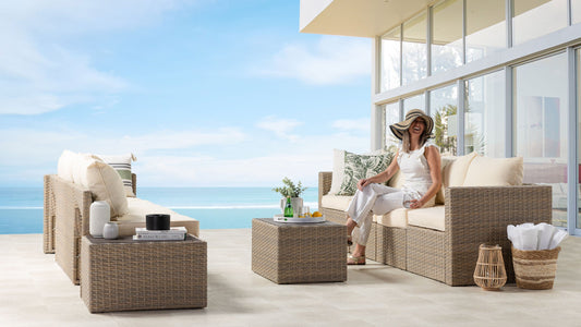 Transformer Patio Conversation Set - Modular 6 Piece to 10
