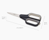 PlusCut™ Grey Scissors with Integrated Box Cutter