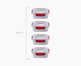 Nest™ Lock 4-Piece Red 1.1L Food Container Set