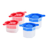 Heart and Diamond Ice Molds - Set of 4