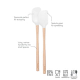 Flex-Core® Mini Spatula + Spoonula with Wood Handle