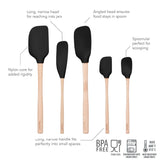 Flex-Core® Silicone and Wood Spatulas - Set of 5