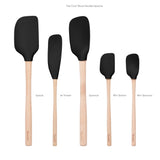 Flex-Core® Silicone and Wood Spatulas - Set of 5