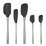 Flex-Core® Silicone and Stainless Steel Spatulas - Set of 5