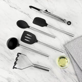 Silicone and Stainless Steel Utensils - Set of 6