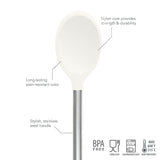 Silicone and Stainless Steel Mixing Spoon