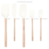 Flex-Core® Silicone and Wood Spatulas - Set of 5