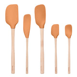 Flex-Core® Silicone and Wood Spatulas - Set of 5
